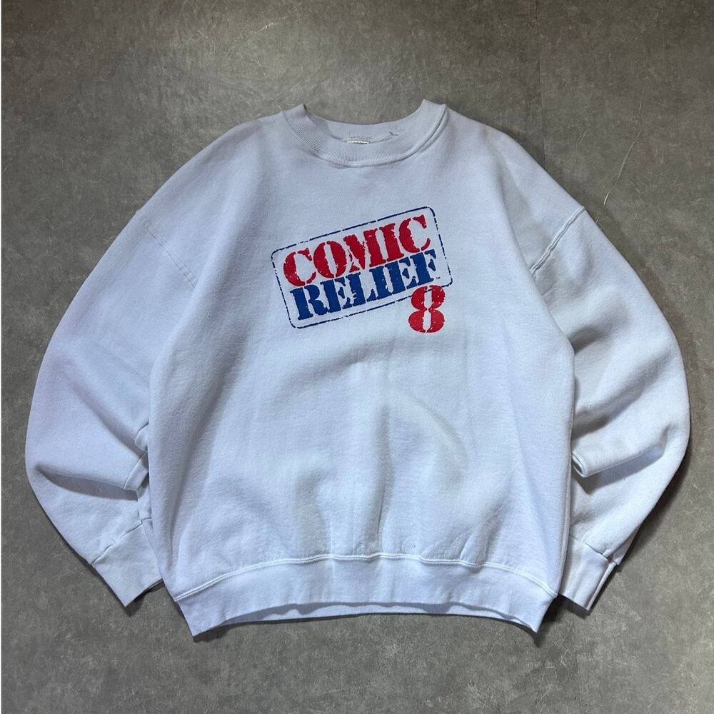 2000s Vintage Comic Relief White Crewneck Size XL